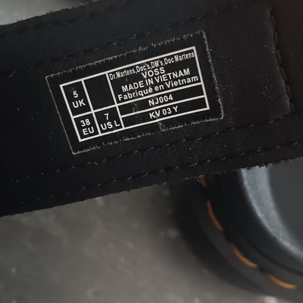 Dr. Martens Voss Black Leather Strappy Sandals Women's Size 7 - Picture 8 of 8